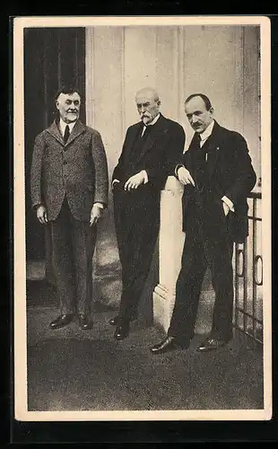 AK Pan president s ministrem Benesem a amer. podporovatelem csl. snah Mr. Cranem v Lánech 1923, Präsident Masaryk (TGM)