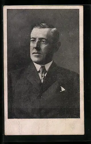 AK Portrait von President Woodrow Wilson