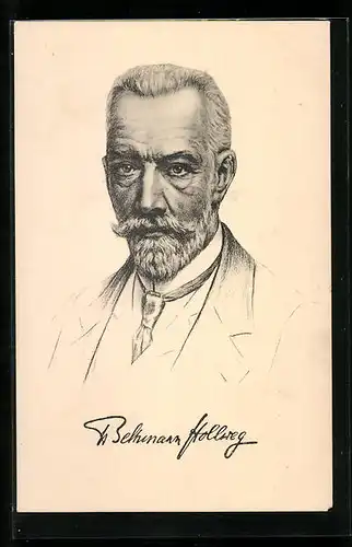AK Reichskanzler von Bethmann Hollweg im Anzug