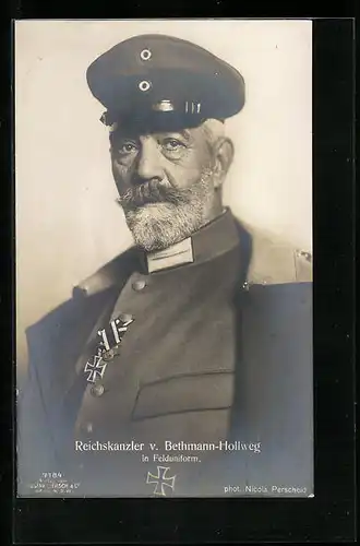 AK Reichskanzler von Bethmann Hollweg in Felduniform