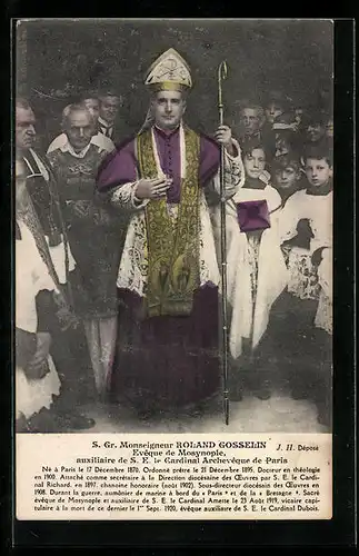 AK S. Gr. Monseigneur Roland Gosselin, Evêque de Mosynople