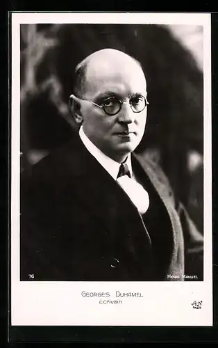 AK Porträt von Georges Duhamel, Ecrivain
