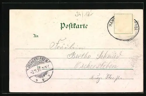 Lithographie Göttingen, Rathaus, Weender-Strasse, Theater u. Gymnasium