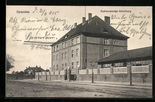 AK Berlin-Spandau, Kaserne der Scheinwerfer Abteilung