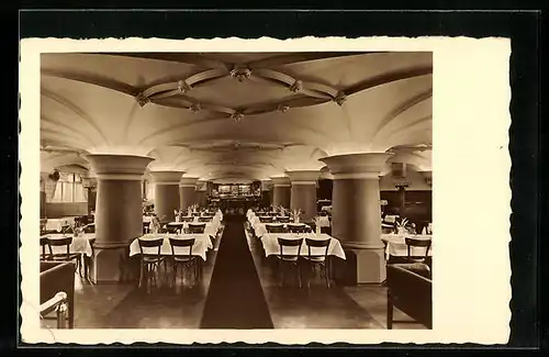 AK Hamburg, Restaurant Stadtkeller, Jungfernstieg 6-7