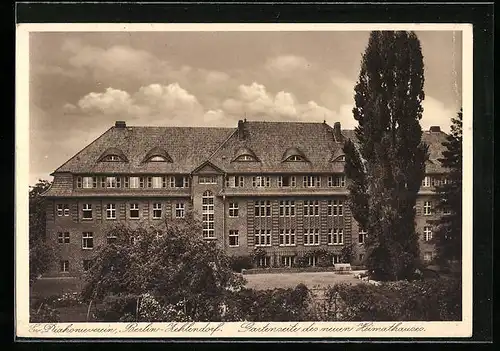 AK Berlin-Zehlendorf, Ev. Diakonieverein, Gartenseite des neuen Heimathauses