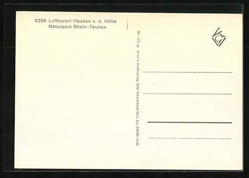 AK Hausen v. d. Höhe, Gesamtansicht aus der Vogelschau