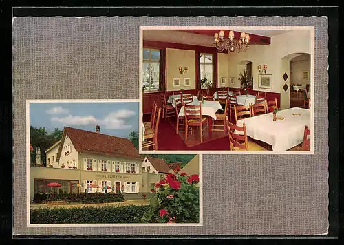 AK Schönau bei Heidelberg, Hotel-Restaurant-Cafe Pfälzer Hof