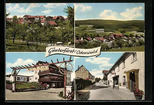 AK Günterfürst / Odenwald, Ortsansichten, Ortspartie, Hof