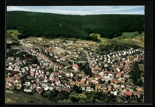 AK Breuberg-Sandbach /Odenw., Gesamtansicht vom Flugzeug aus