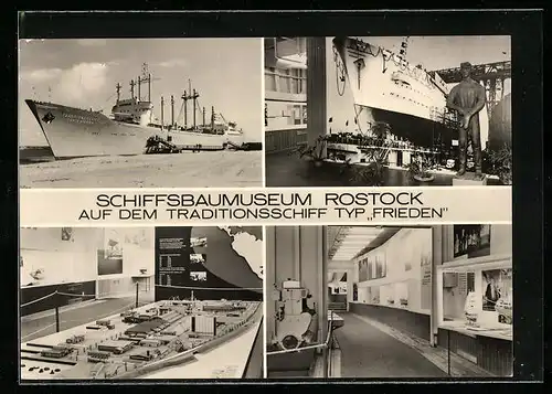 AK Rostock-Schmarl, Schiff Typ Frieden, Schiffsbaumuseum