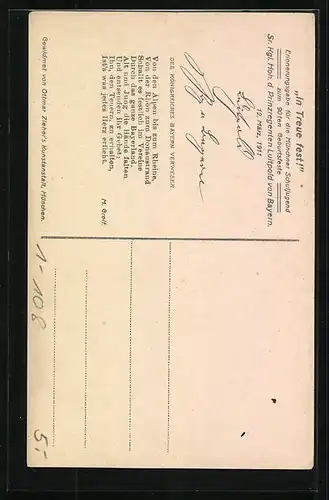 AK Prinzregent Luitpold mit zahlreichen Orden