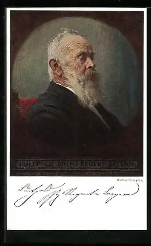 Künstler-AK Prinzregent Luitpold im hohen Alter