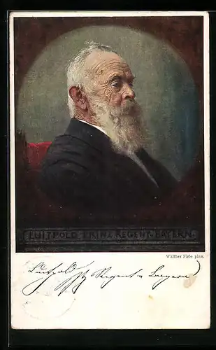 Künstler-AK Prinzregent Luitpold im hohen Alter