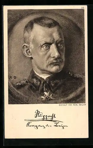 AK Kronprinz Rupprecht von Bayern in Uniform