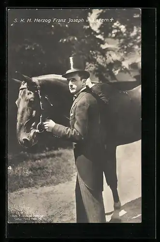 AK S. K. H. Herzog Franz Joseph in Bayern