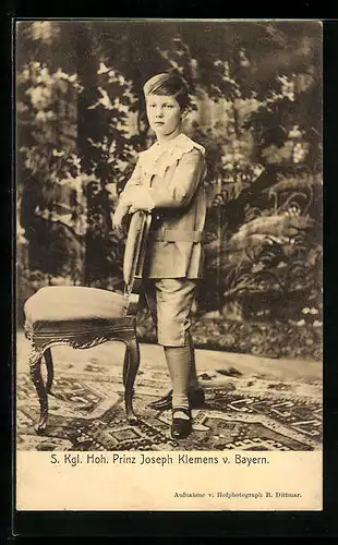 AK S. Kgl. Hoh. Prinz Joseph Klemens von Bayern