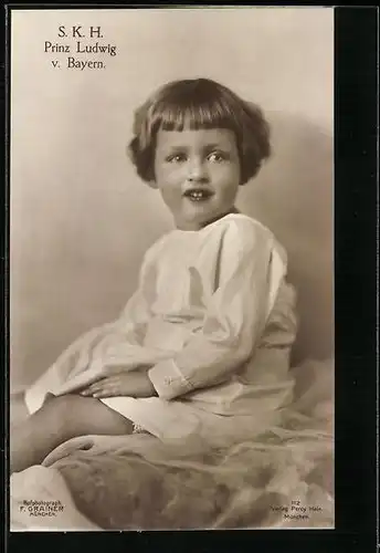 AK S. K. H. Prinz Ludwig von Bayern als Kind