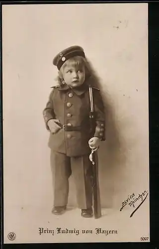 AK Prinz Ludwig von Bayern in Uniform
