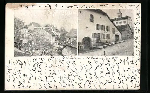 AK Montalchez, Strassenpartie im Ort