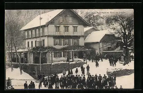 AK Les Brenets, Les Patineurs au Saut du Doubs