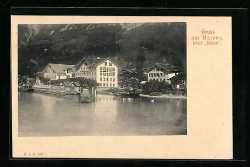 AK Brienz, Hotel Bären am Ufer