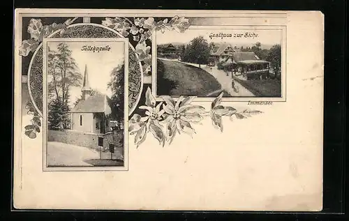 AK Immensee, Gasthaus zur Eiche, Tellskapelle