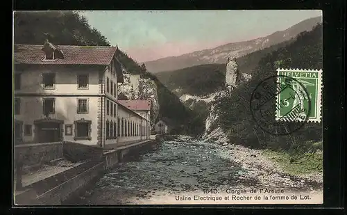 AK Boudry, Usine Electrique et Rocher de la femme de Lot