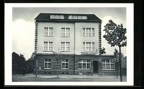 AK Heilbronn a. N., Hotel Reichshof in der Bahnhofstrasse