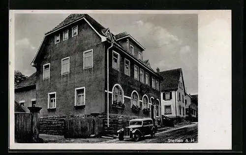 AK Stetten a. H., Gasthaus zum Lamm, Auto