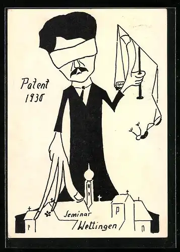 AK Wettingen, Seminar 1930, Patent