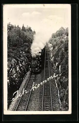 AK Ich komme!, Eisenbahn