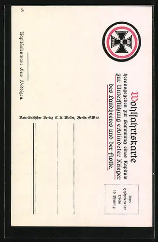 AK Portrait Kapitänleutnant Weddigen, Kommandant U-Boot U9