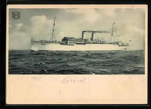 AK Passagierschiff Oceana auf dem Meere