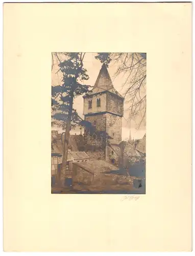 Fotografie Julius Gross, Berlin, Friedenstr. 63, Ansicht Hildesheim-Neustadt, Blick auf dne Kehrwiederturm