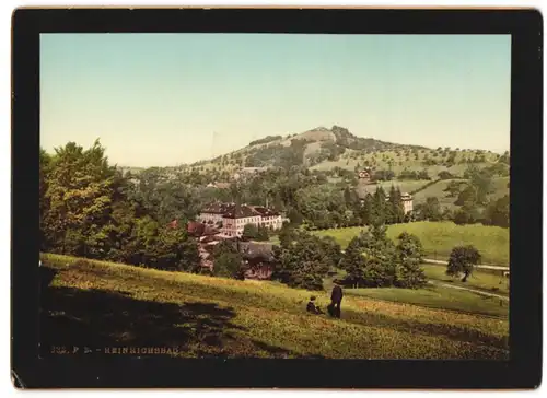 Fotografie unbekannter Fotograf, Ansicht Herisau, Blick auf das Heinrichsbad vom Berg aus gesehen
