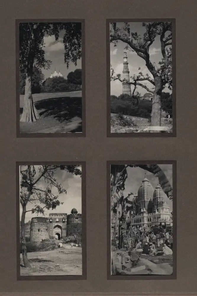 Fotoalbum mit 96 Fotos Neu-Delhi, Ansicht Neu-Delhi, Rotes Fort, Strassenbahn, Rashtrapati Bhavan, Shri Laxmi Narayan 22