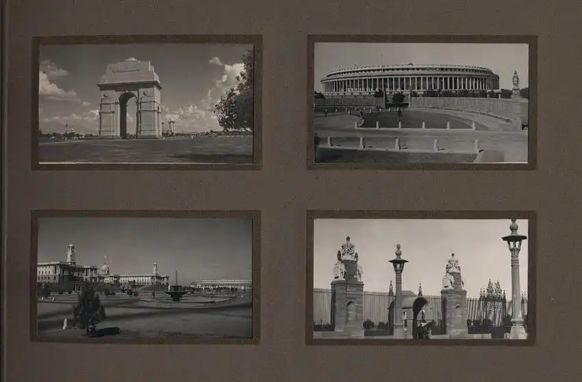Fotoalbum mit 96 Fotos Neu-Delhi, Ansicht Neu-Delhi, Rotes Fort, Strassenbahn, Rashtrapati Bhavan, Shri Laxmi Narayan 9