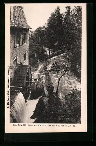 AK Divonne-les-Bains, Vieux moulin sur la Divonne