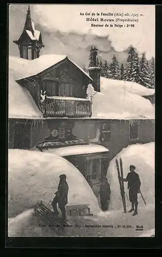AK La Faucille, Hôtel Royer au Col de la Faucille