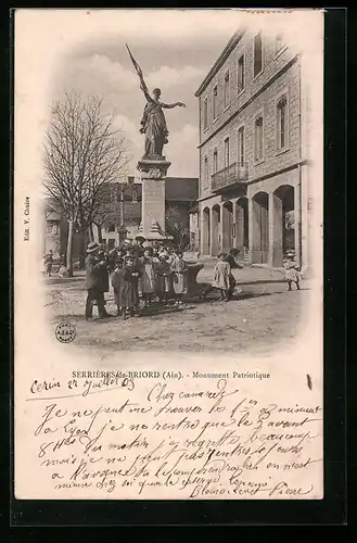 AK Serrières-de-Briord, Monument Patriotique