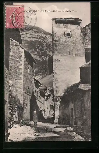 AK Virieu-le-Grand, La vieille Tour