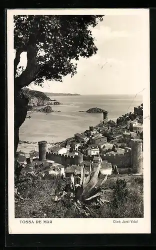 AK Tossa de Mar, Teilansicht mit Festungsanlagen