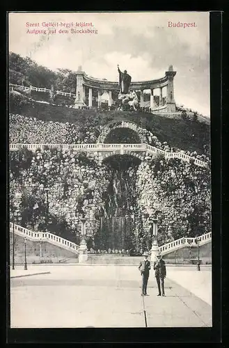 AK Budapest, Szent Gellert-hegyi feljarat, Aufgang auf den Blocksberg
