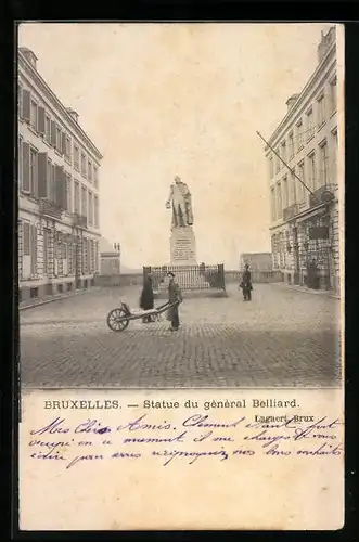 AK Brüssel / Bruxelles, Statue du general Belliard