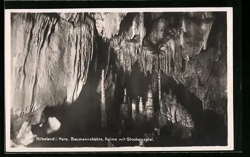 AK Rübeland i. Harz, Baumannshöhle, Palme mit Glockenspiel