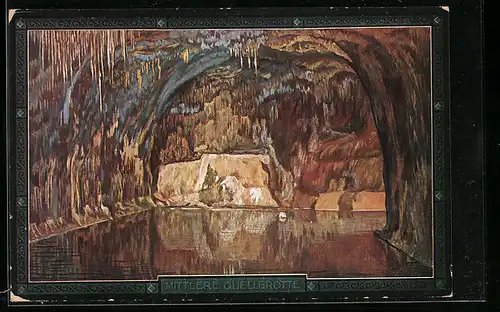 AK Saalfeld i. Th., Feengrotten, Mittlere Quellgrotte