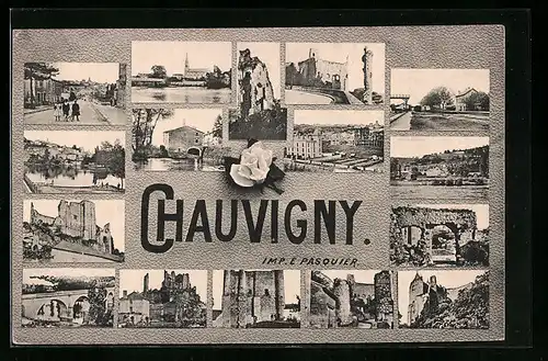 AK Chauvigny, Ortsansichten