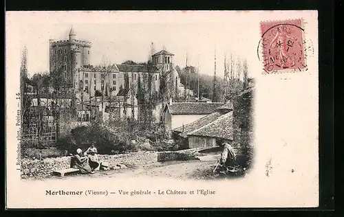 AK Morthemer, Vue generale, Le Chateau et l`Eglise