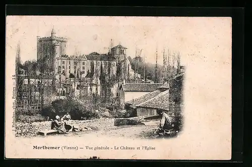 AK Morthemer, Vue generale, Le Chateau et l`Eglise
